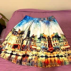 Florence Italy landscape skirt and bonus shawl